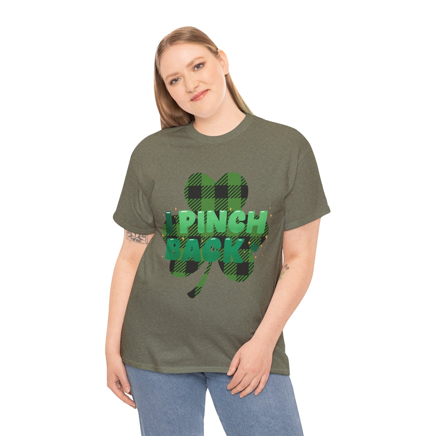 I Pinch Back Unisex Heavy Cotton Tee