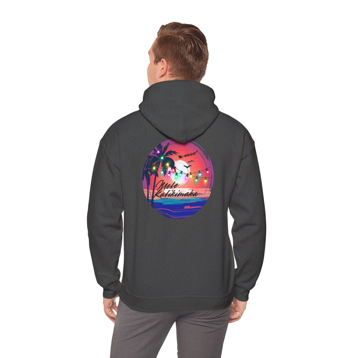 Mele Kalikimaka Unisex Heavy Blend™ Hooded Sweatshirt