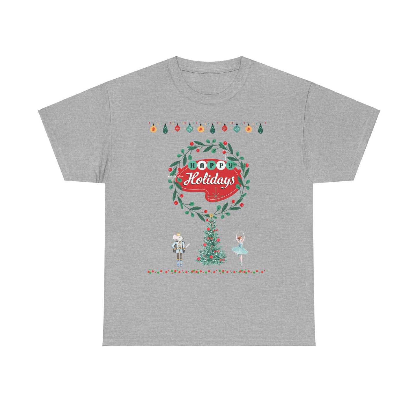 Happy Holidays Unisex Heavy Cotton Tee