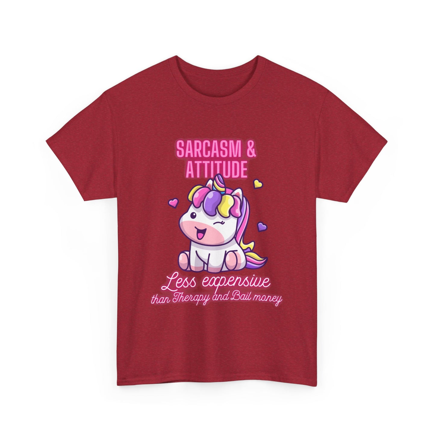 Sarcasm & attitude Unisex Heavy Cotton Tee
