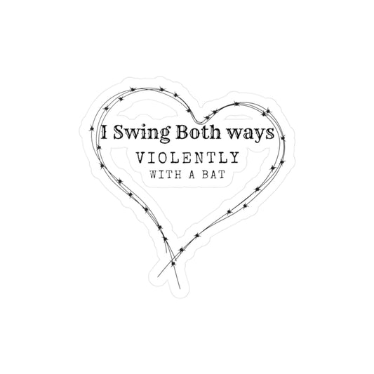 I Swing Both Ways Kiss-Cut Vinyl Decal