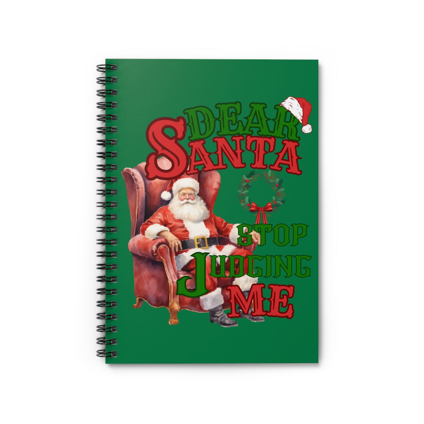 Dear Santa Spiral Notebook - Ruled Line