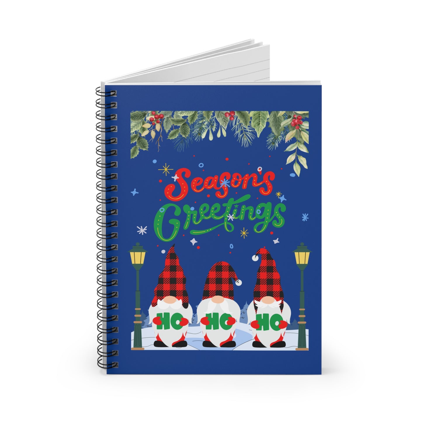 Season Greetings Spiral Notebook - Ruled Line