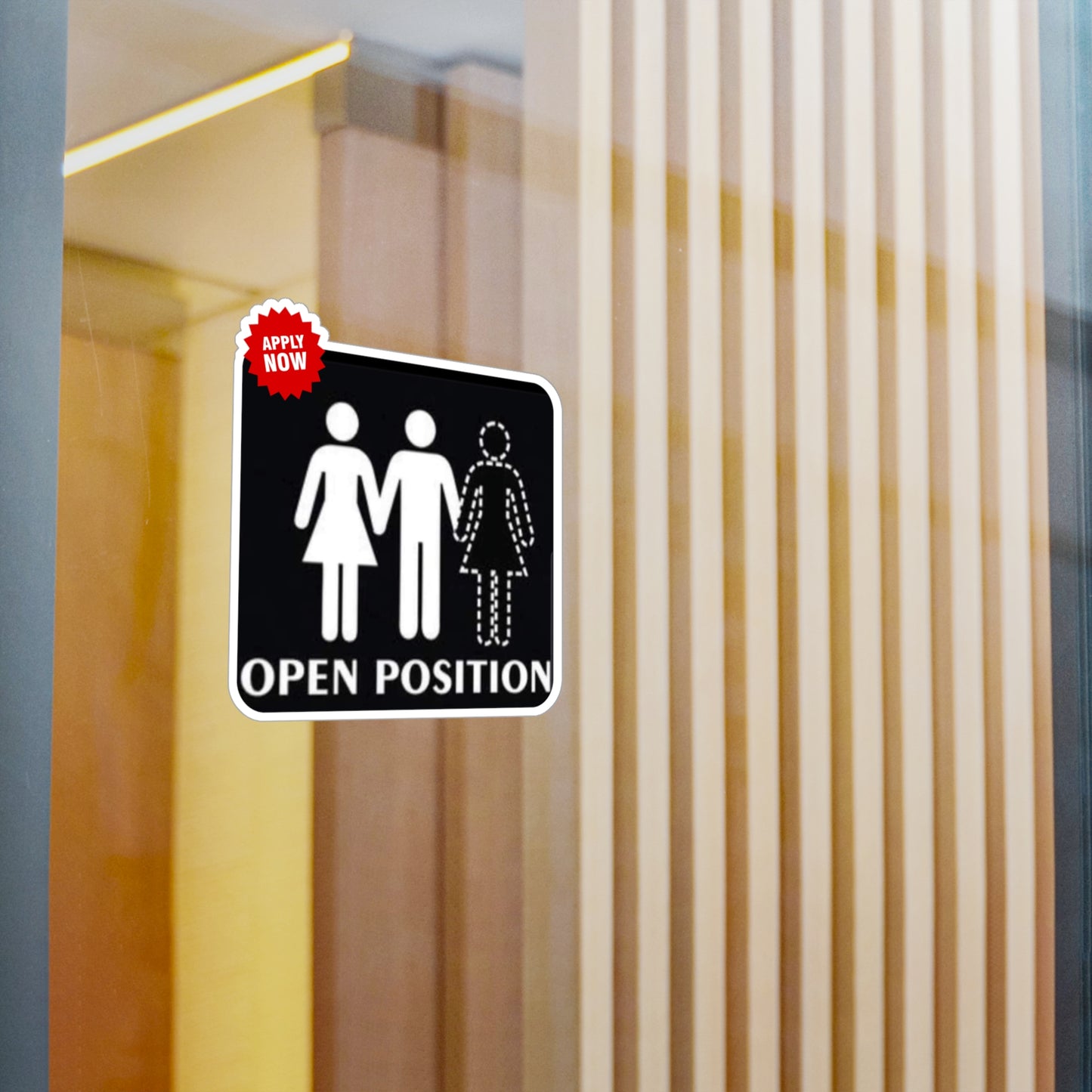 Open Position 2 Kiss-Cut Vinyl Decals