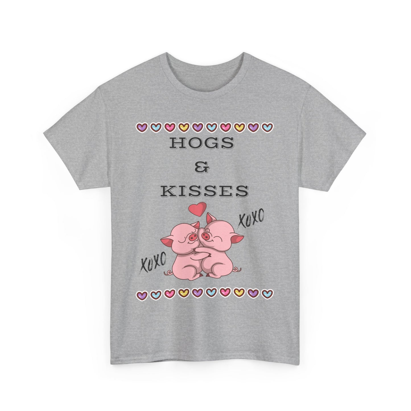 Hogs & Kisses Unisex Heavy Cotton Tee