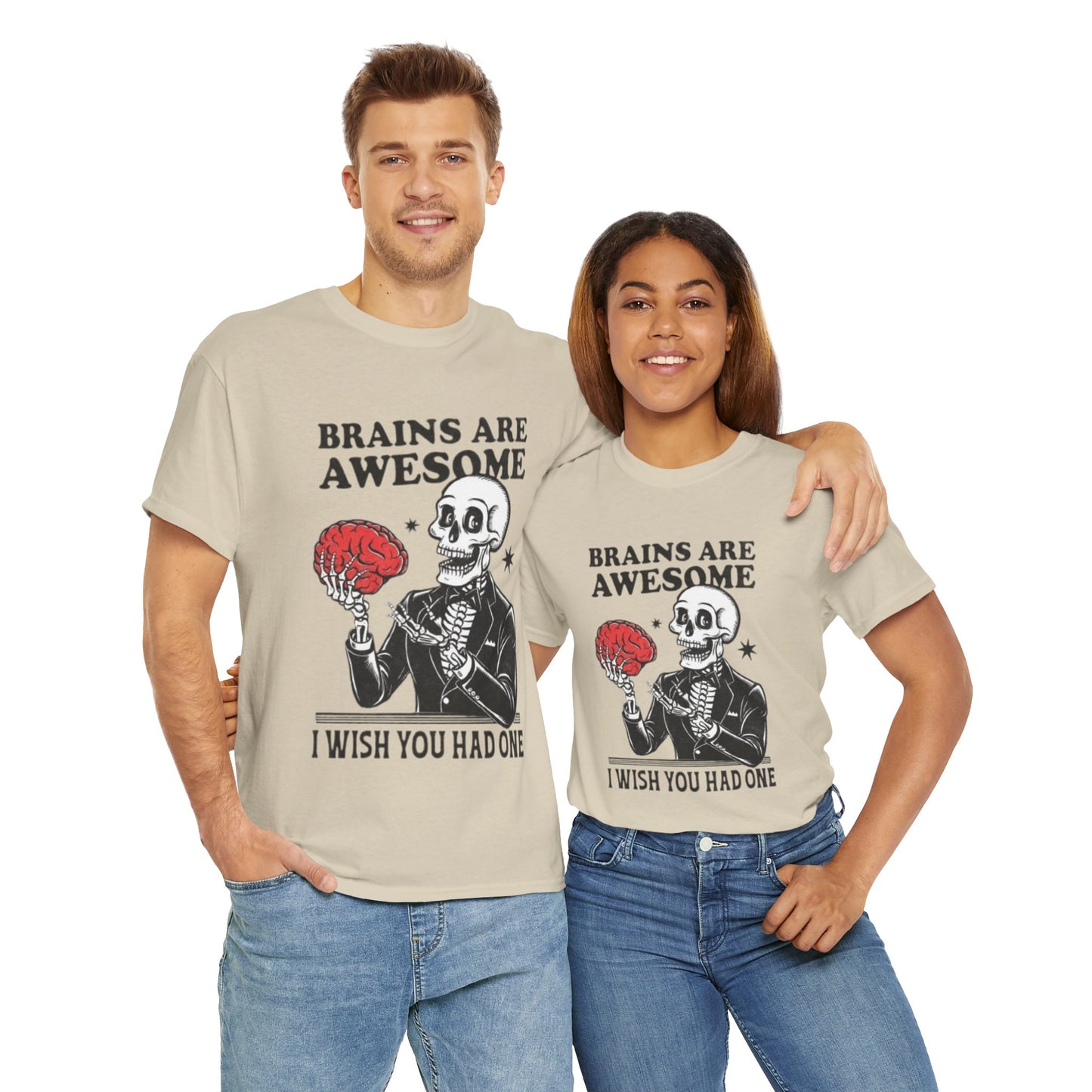 Brains Unisex Heavy Cotton Tee