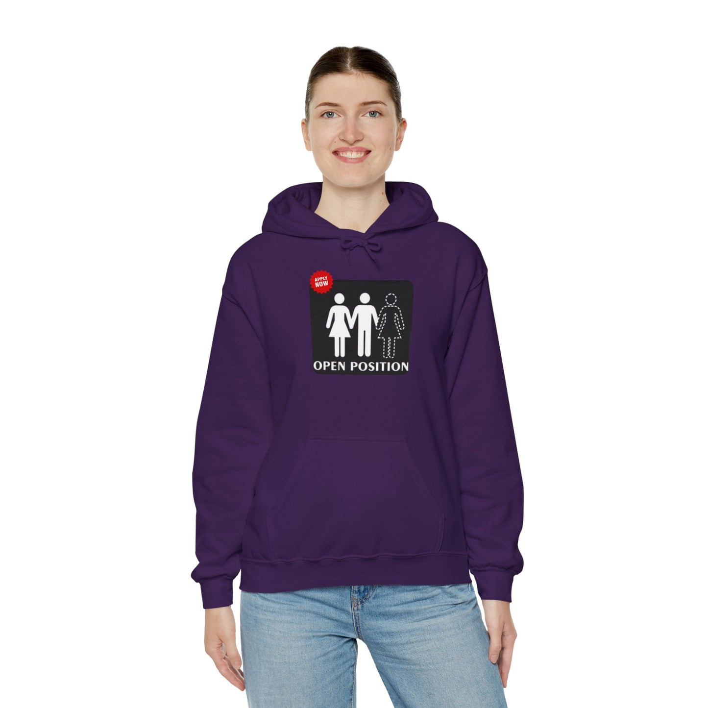 Open Position 2 Unisex Heavy Blend™ Hooded Sweatshirt