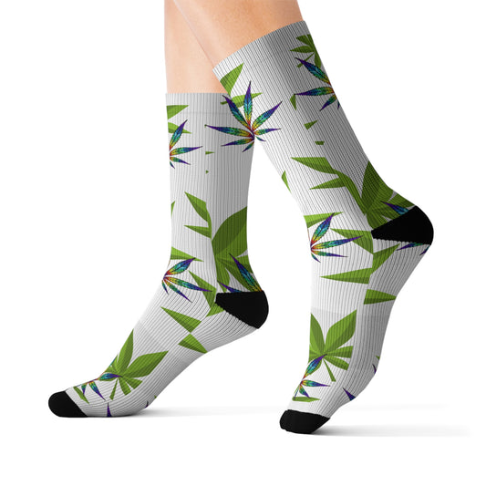 Weed Sublimation Socks