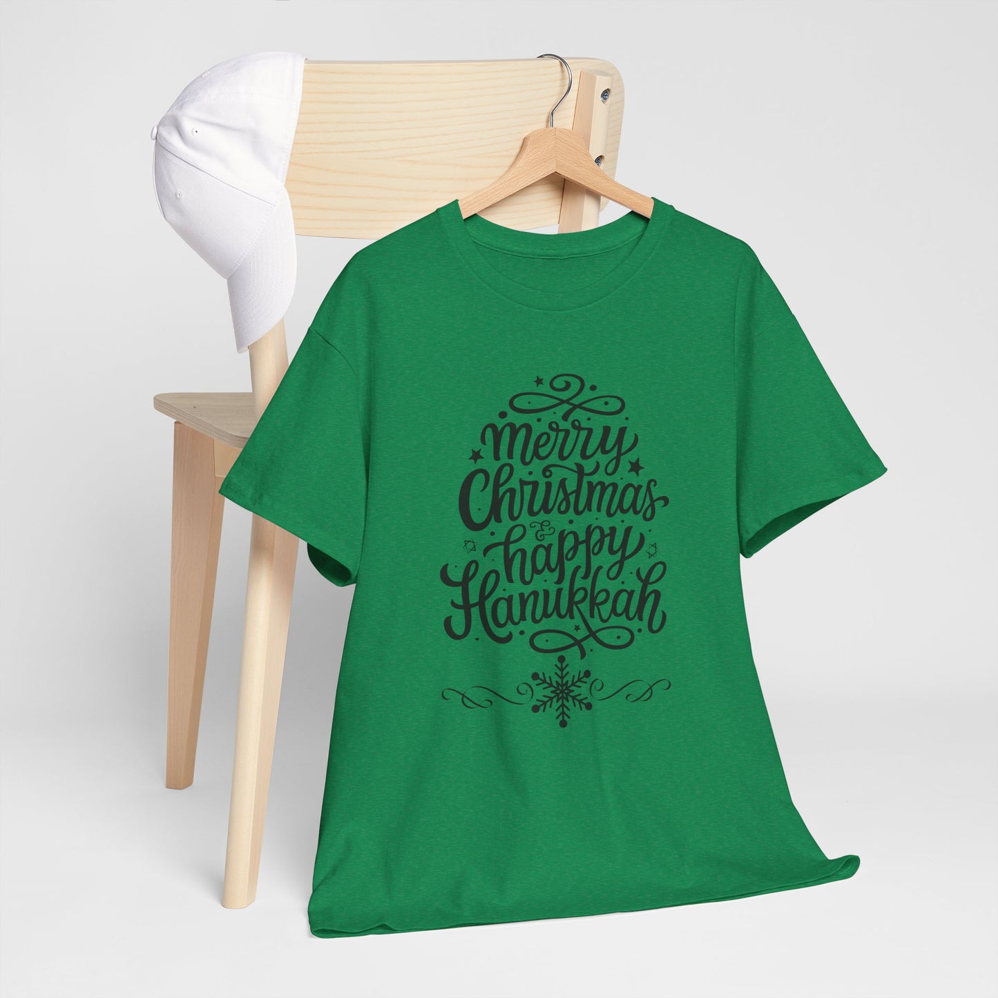 Merry Hanukkah Unisex Heavy Cotton Tee