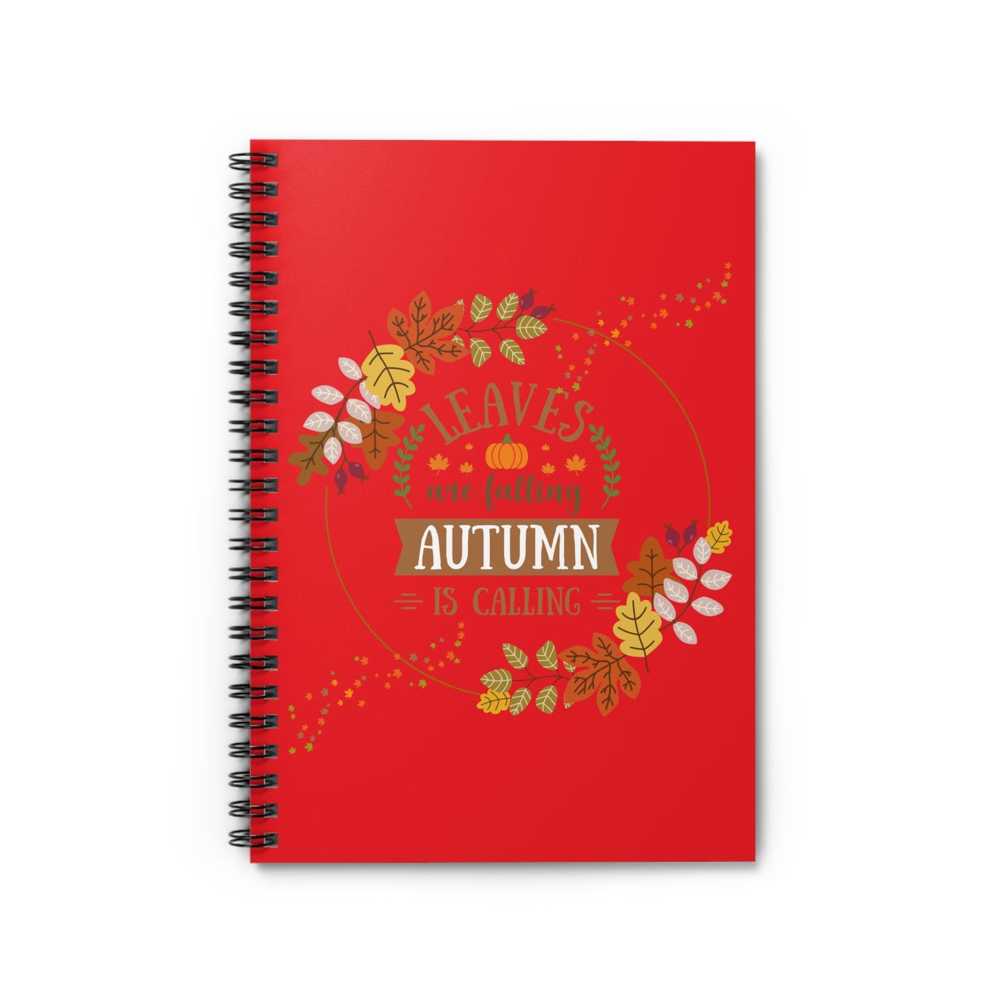 Leaves Spiral Notebook - Ruled Line