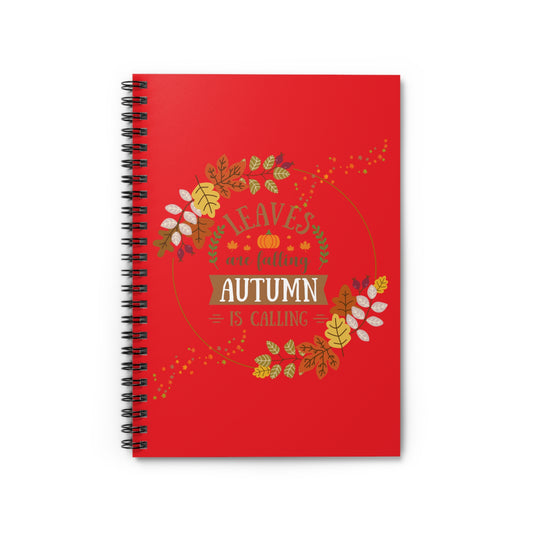 Leaves Spiral Notebook - Ruled Line