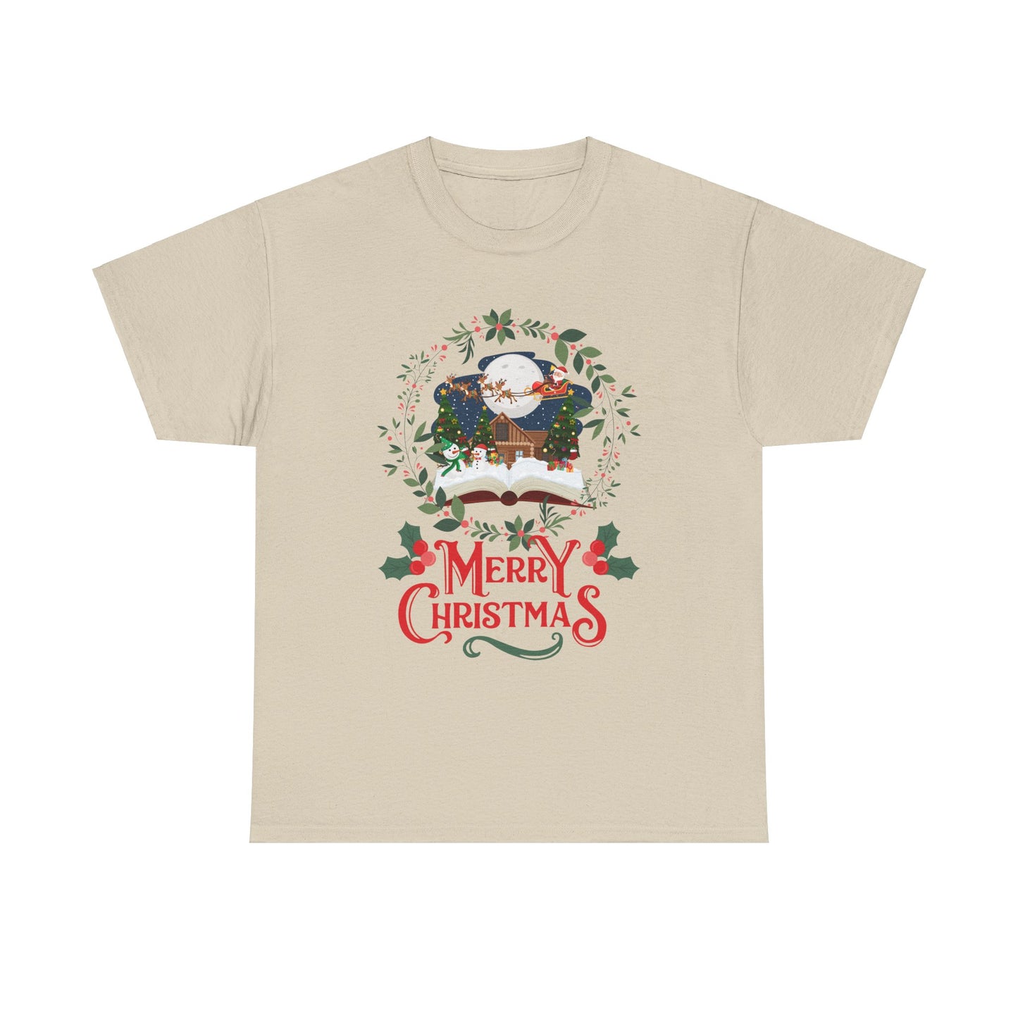 Merry Christmas Unisex Heavy Cotton Tee