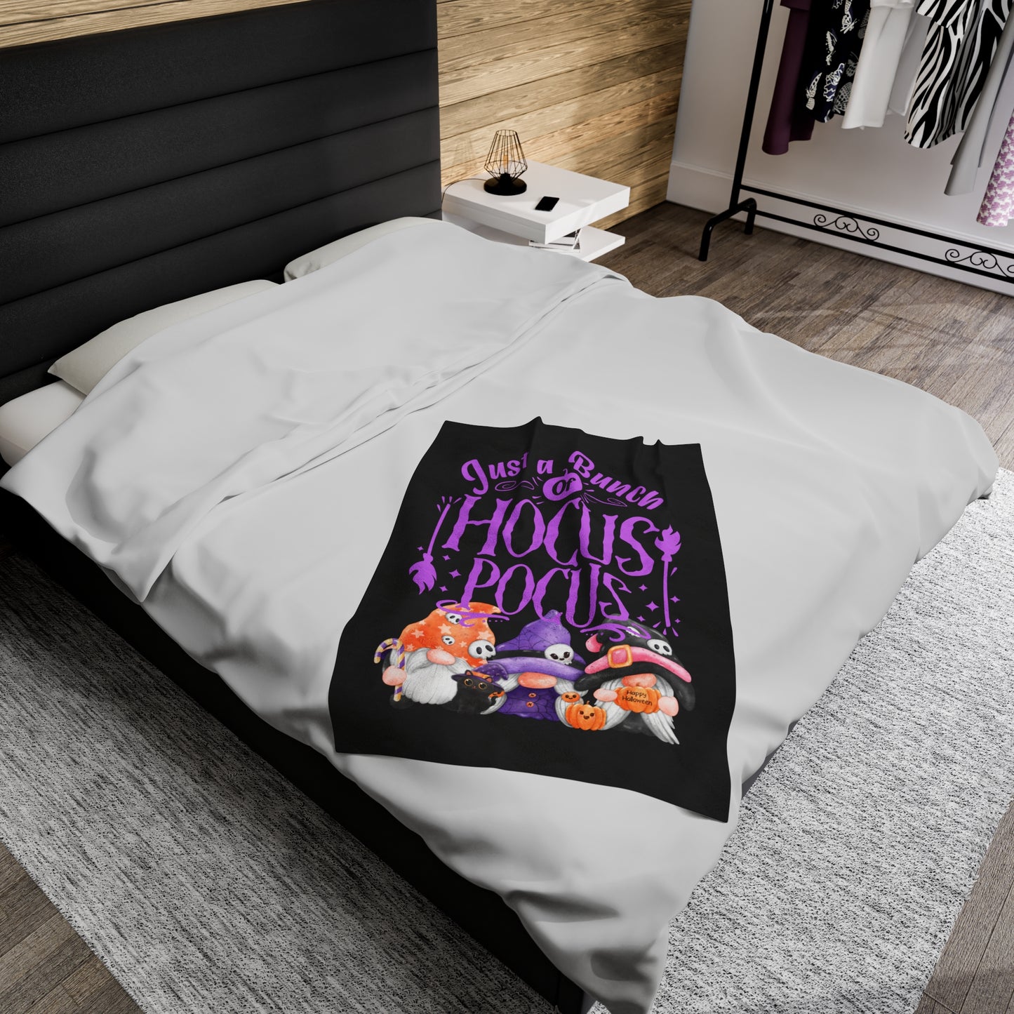 Hocus Pocus Velveteen Plush Blanket