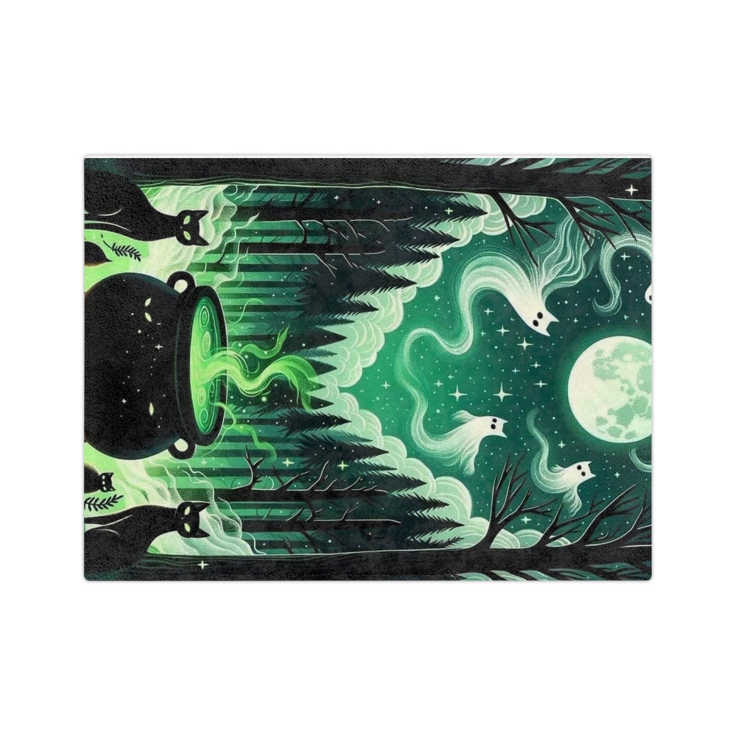 Spirited Cats Velveteen Microfiber Blanket