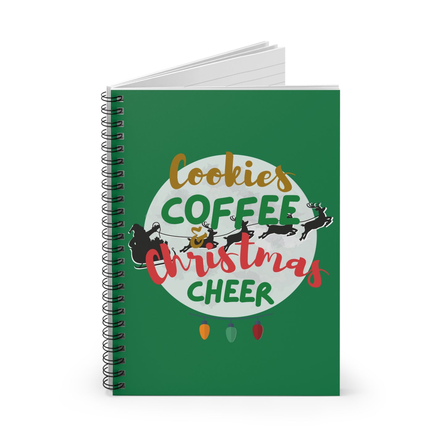Christmas Cookie Spiral Notebook - Ruled Line
