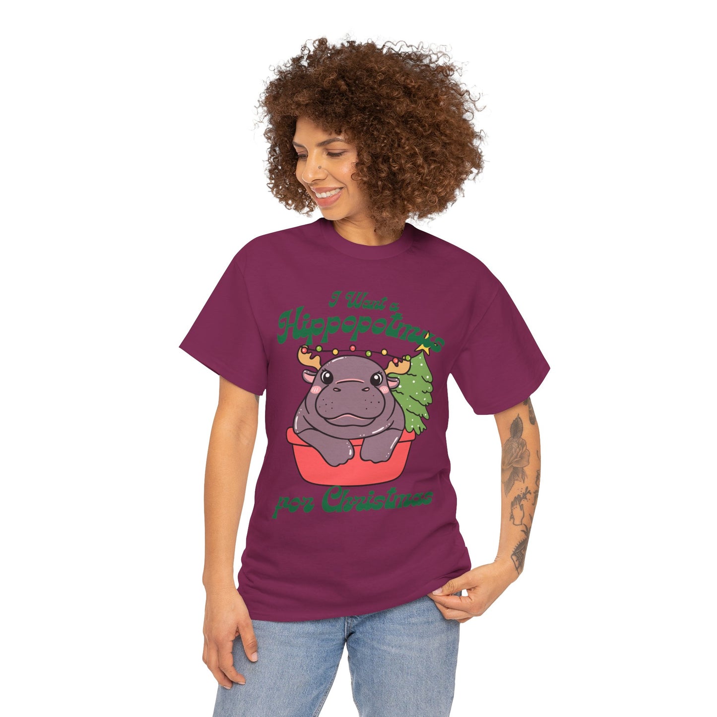 Hippo Unisex Heavy Cotton Tee
