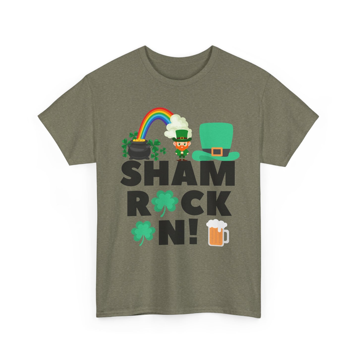 Shamrock On Unisex Heavy Cotton Tee