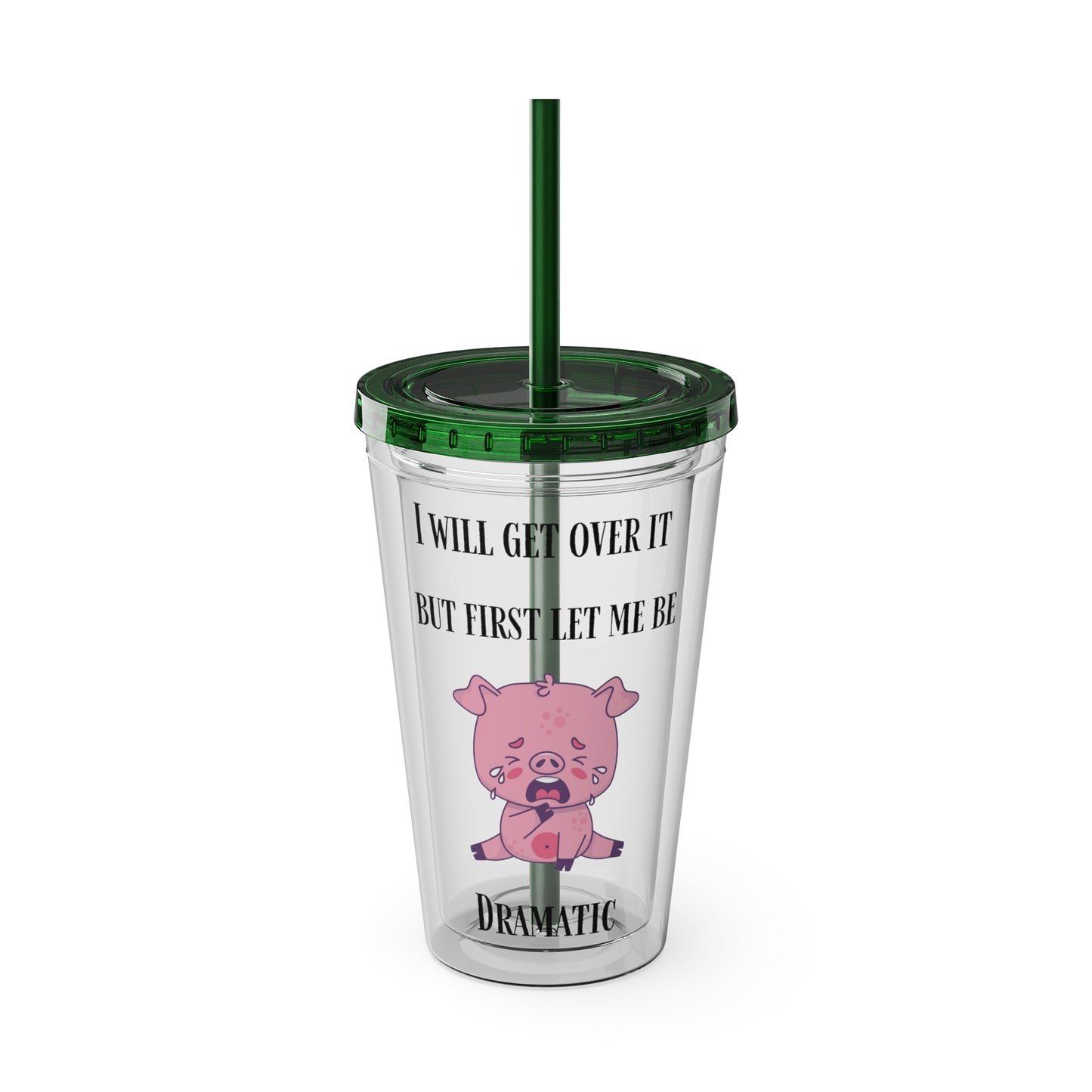 I WILL Sunsplash Tumbler with Straw, 16oz