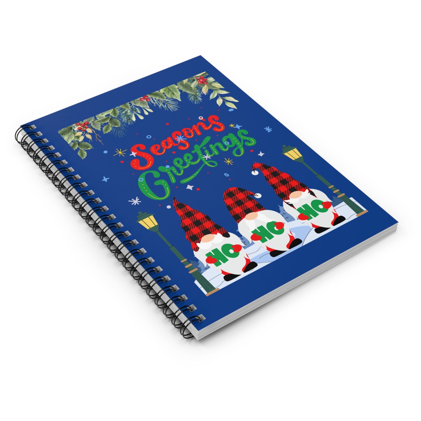 Season Greetings Spiral Notebook - Ruled Line