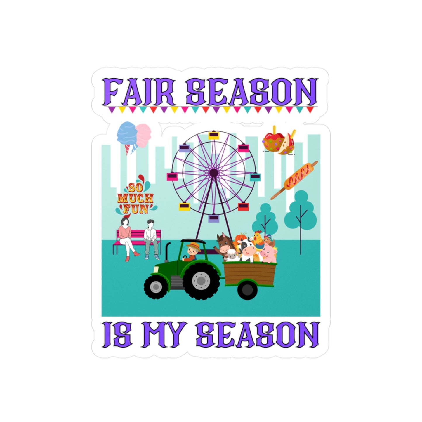Fair Season Kiss-Cut Vinyl Decals