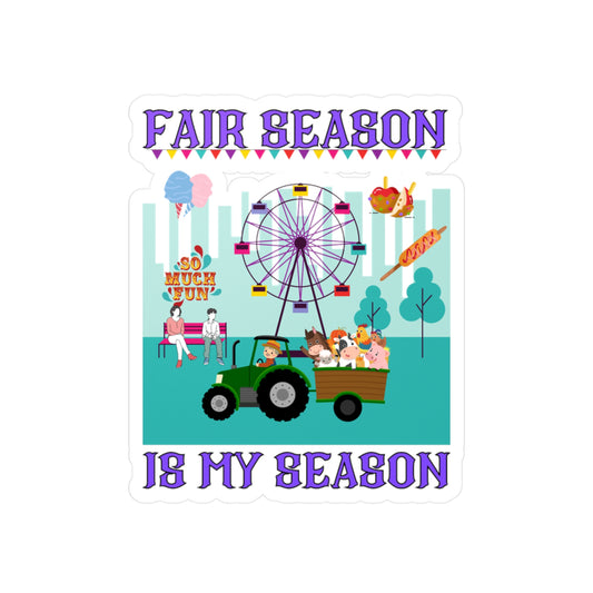 Fair Season Kiss-Cut Vinyl Decals