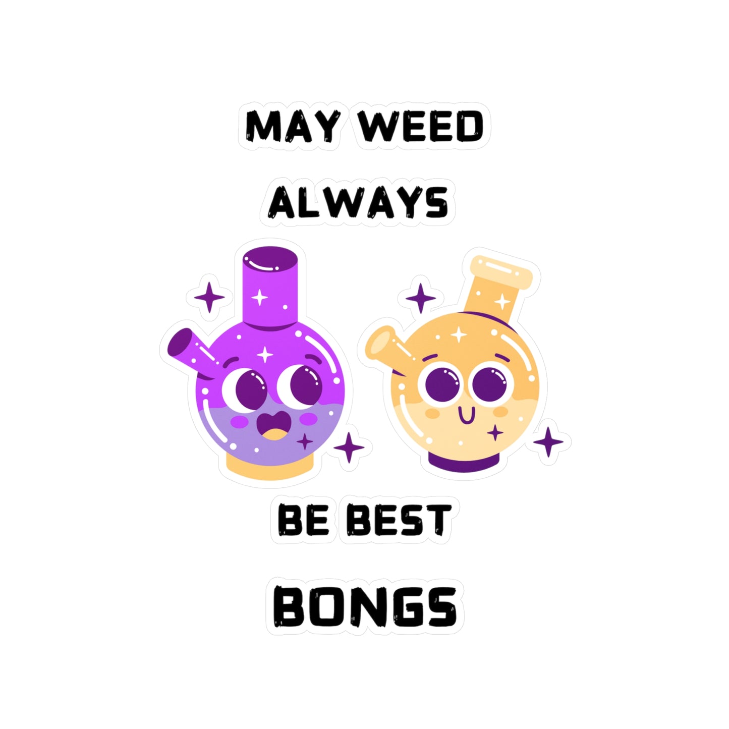 May Weed Kiss-Cut Vinyl Decals