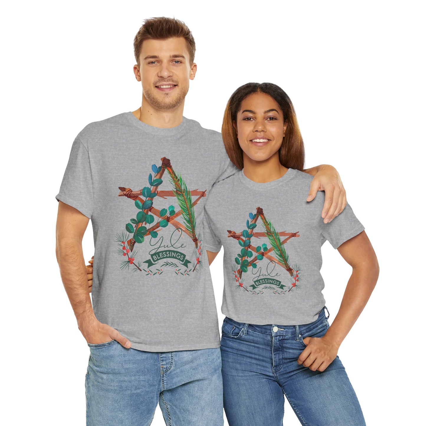 Yule Blessings Unisex Heavy Cotton Tee