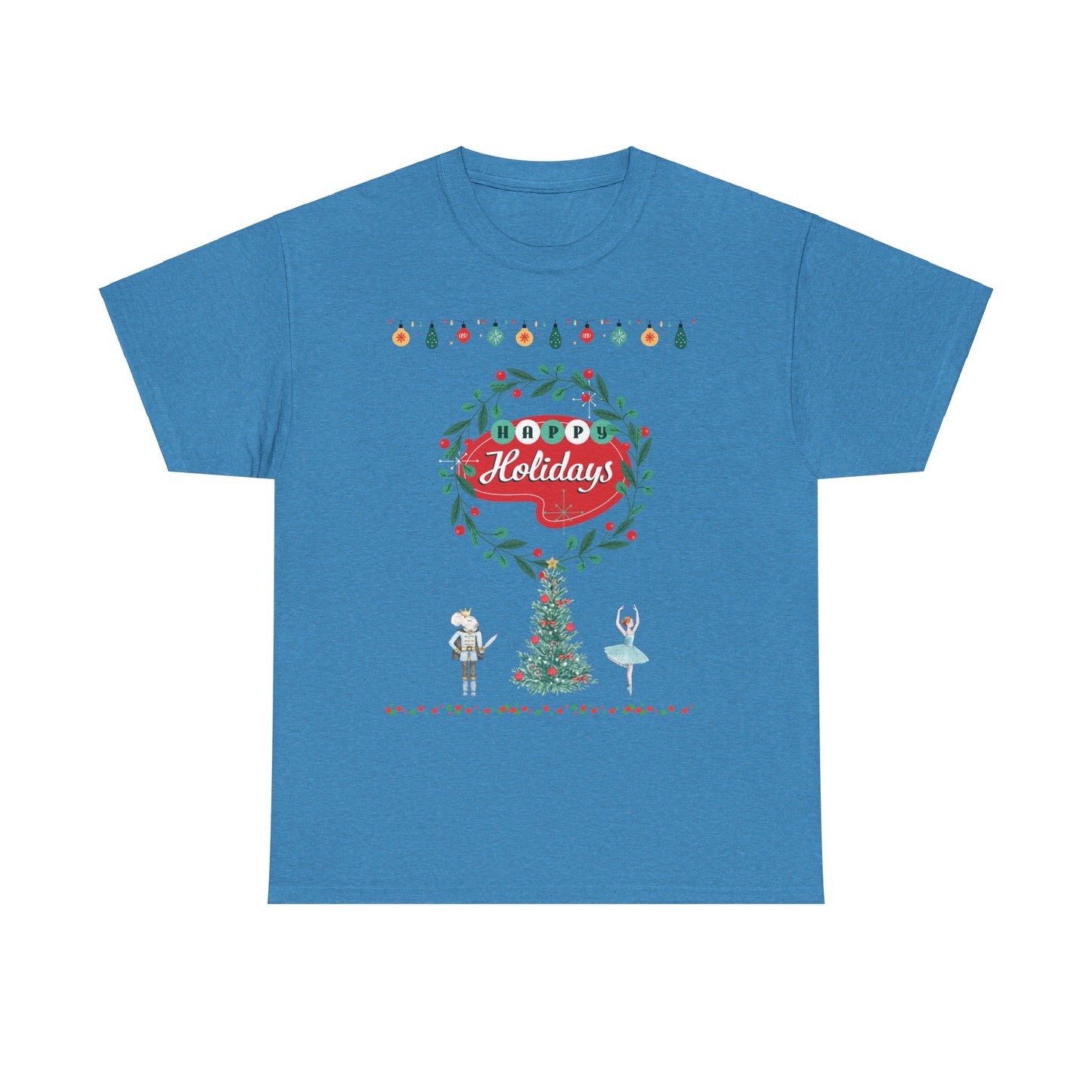 Happy Holidays Unisex Heavy Cotton Tee