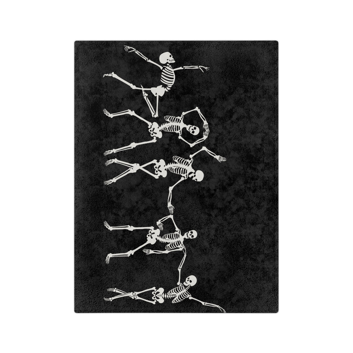 Dancing Skeleton Velveteen Microfiber Blanket