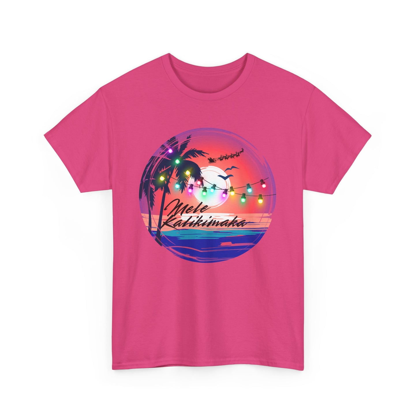 Mele Kalikimaka Unisex Heavy Cotton Tee