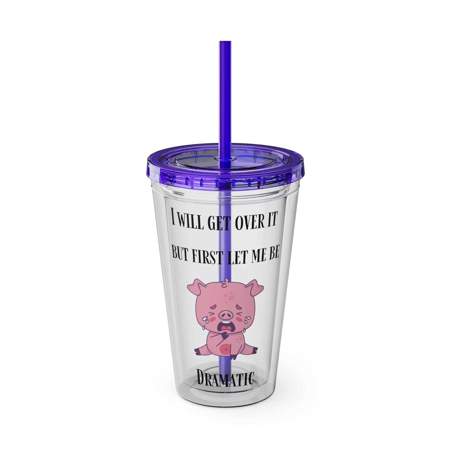 I WILL Sunsplash Tumbler with Straw, 16oz