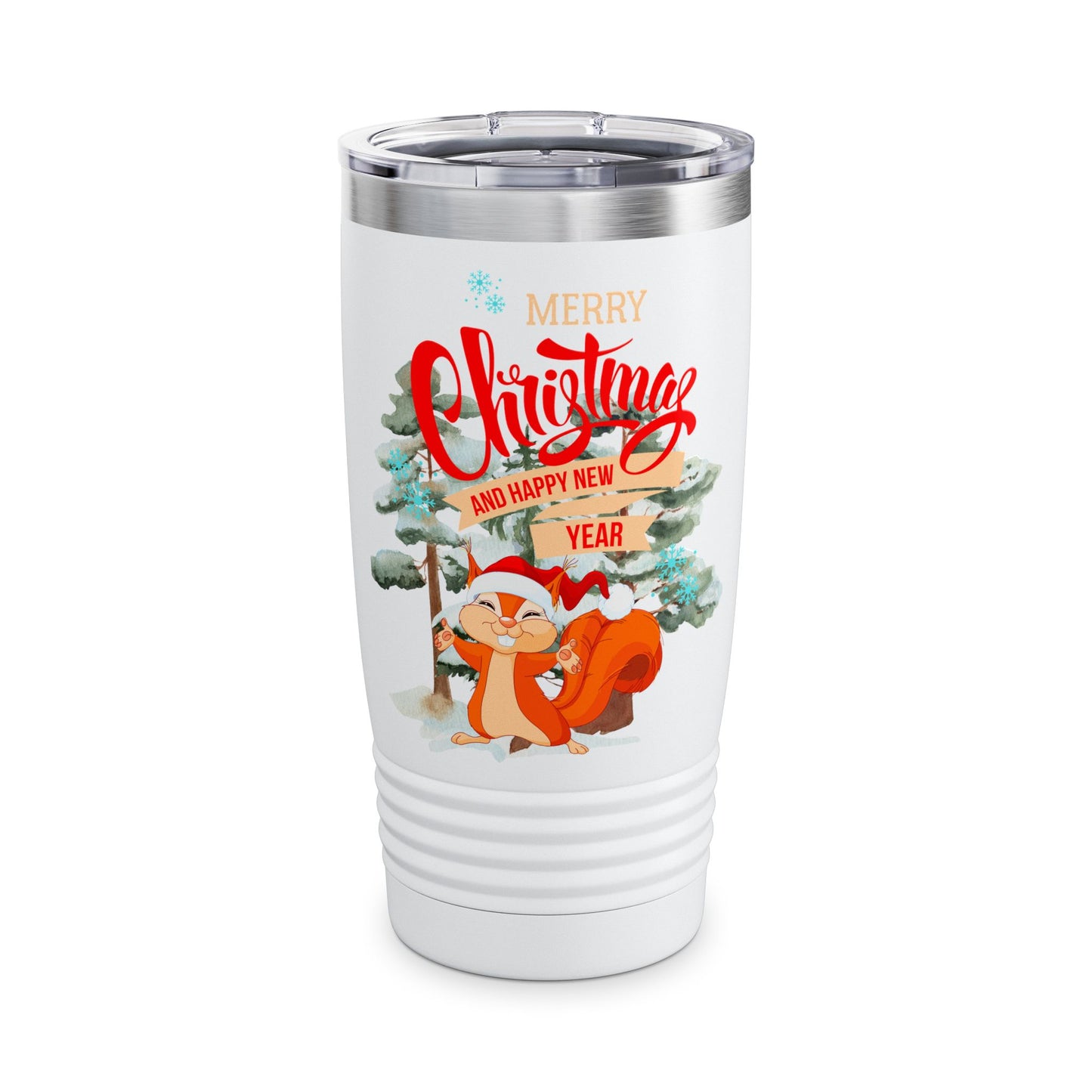 Squirrel Xmas Ringneck Tumbler, 20oz