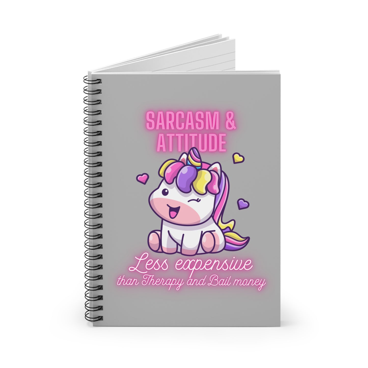 Sarcasm & attitude Spiral Notebook - Ruled Line