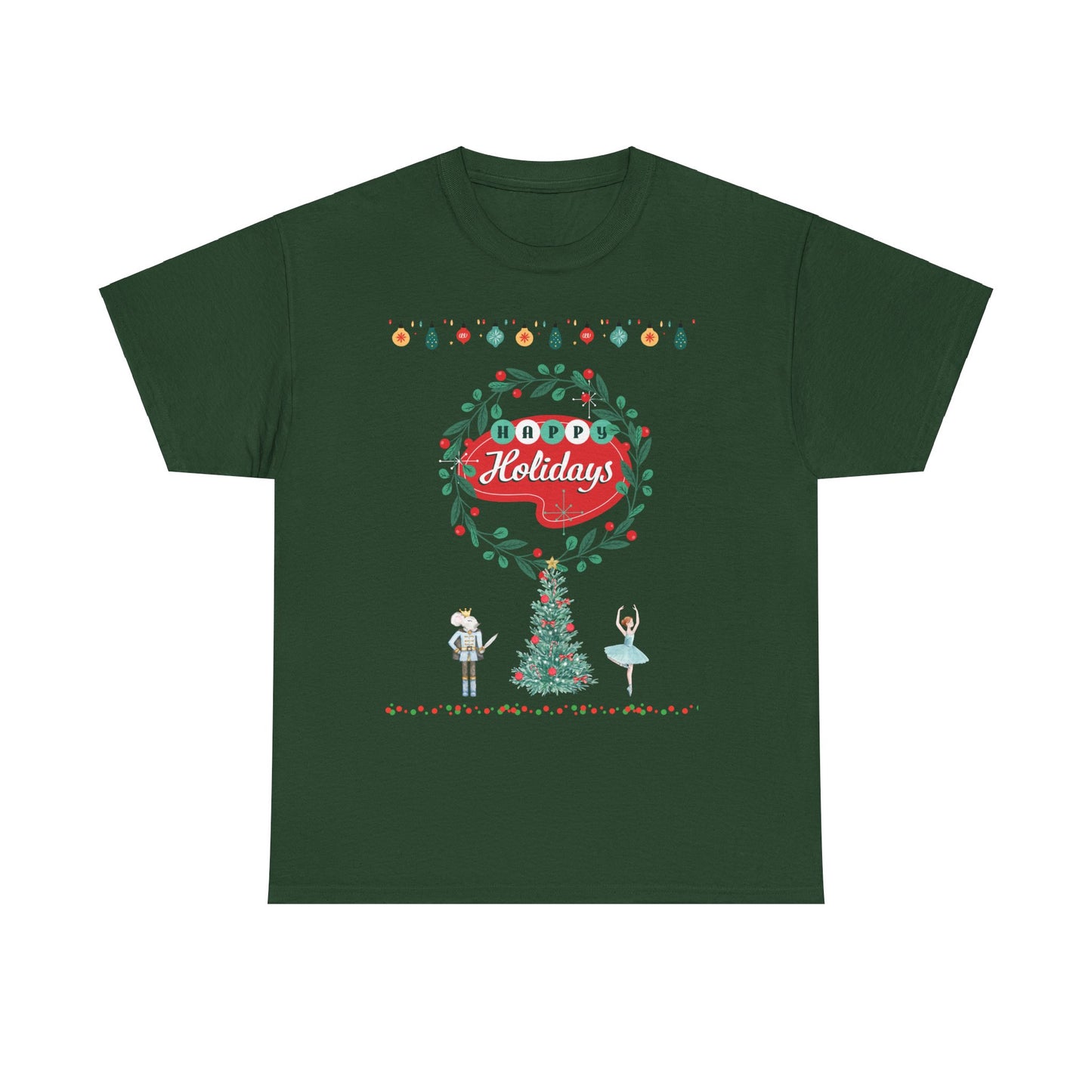 Happy Holidays Unisex Heavy Cotton Tee