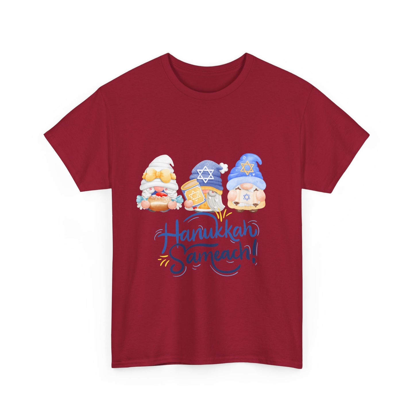 Hanukkah Gnomes Unisex Heavy Cotton Tee