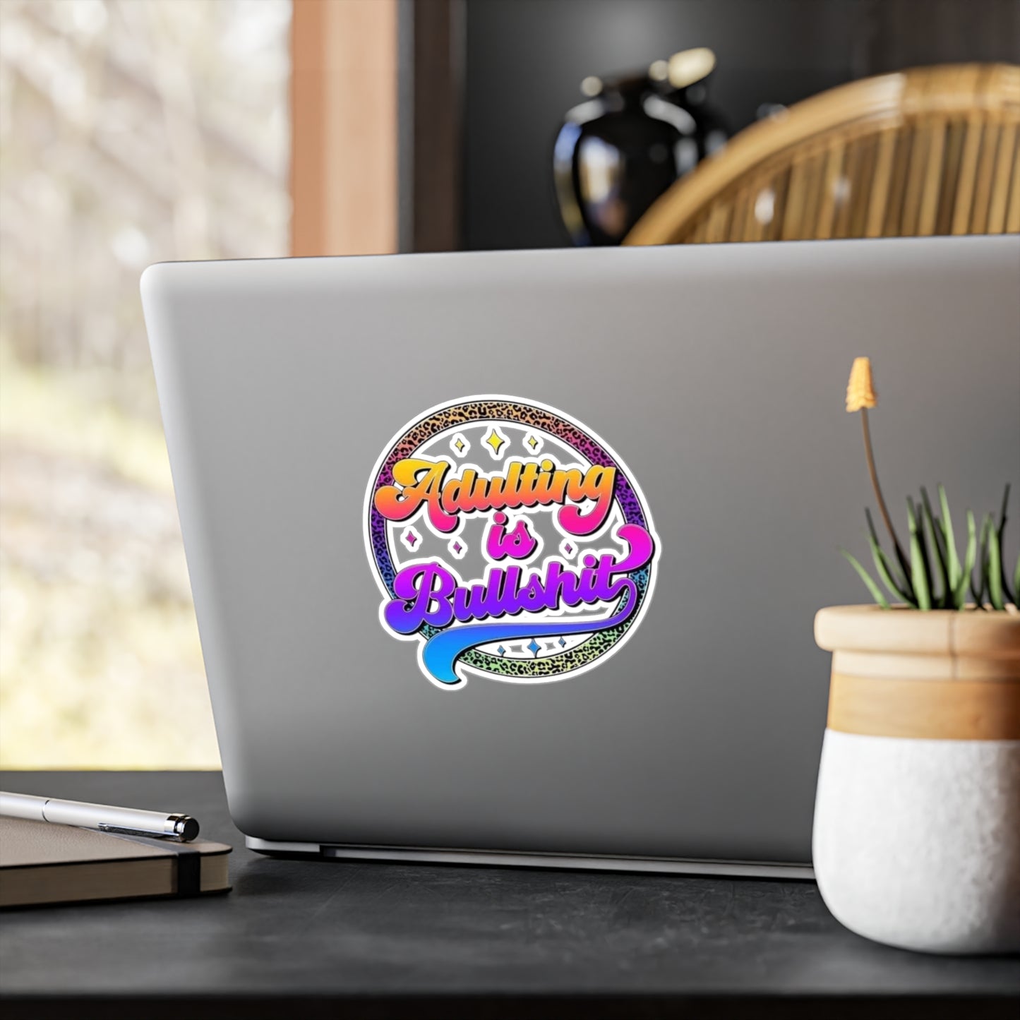 Adulting is Bullshit' Vinyl Decal