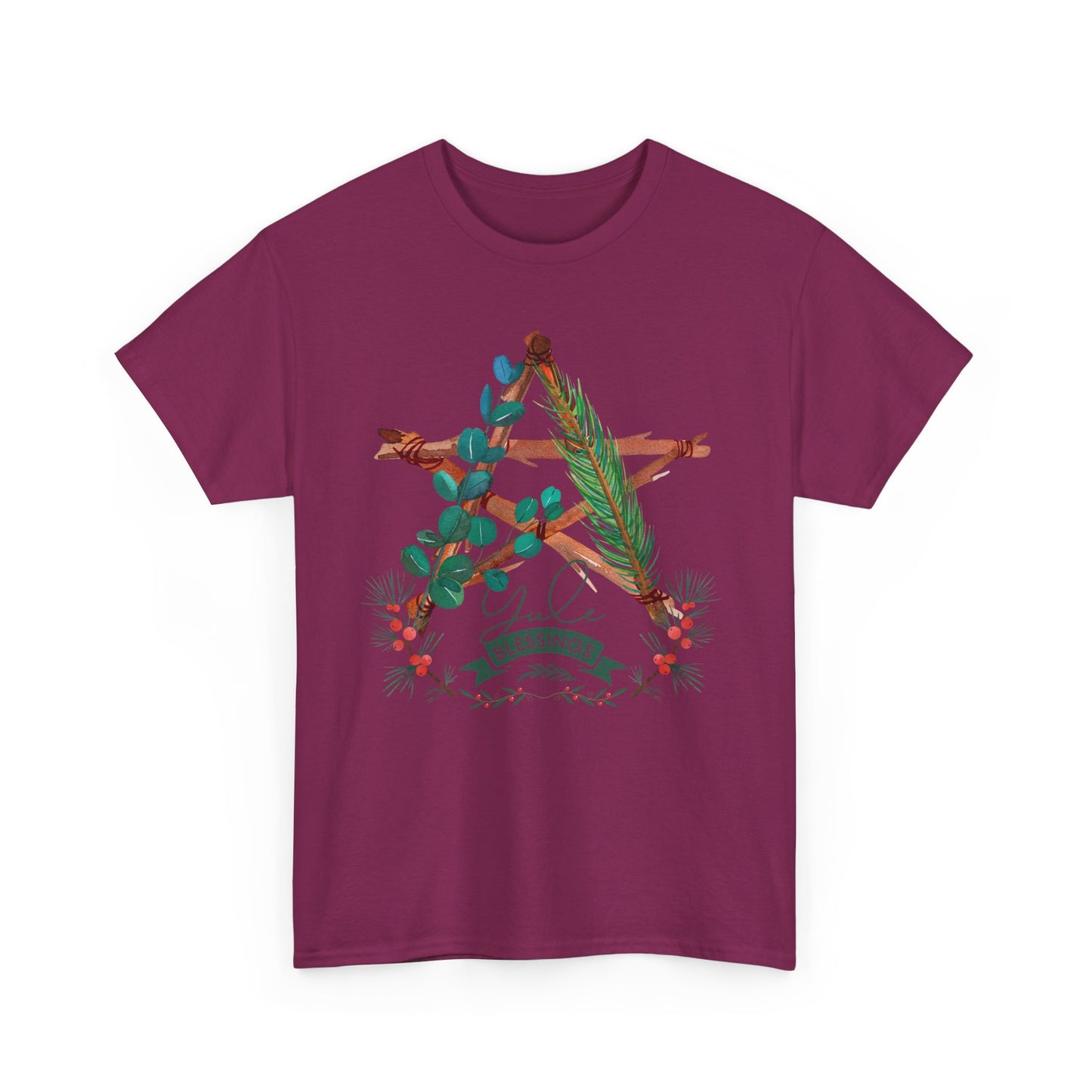 Yule Blessings Unisex Heavy Cotton Tee