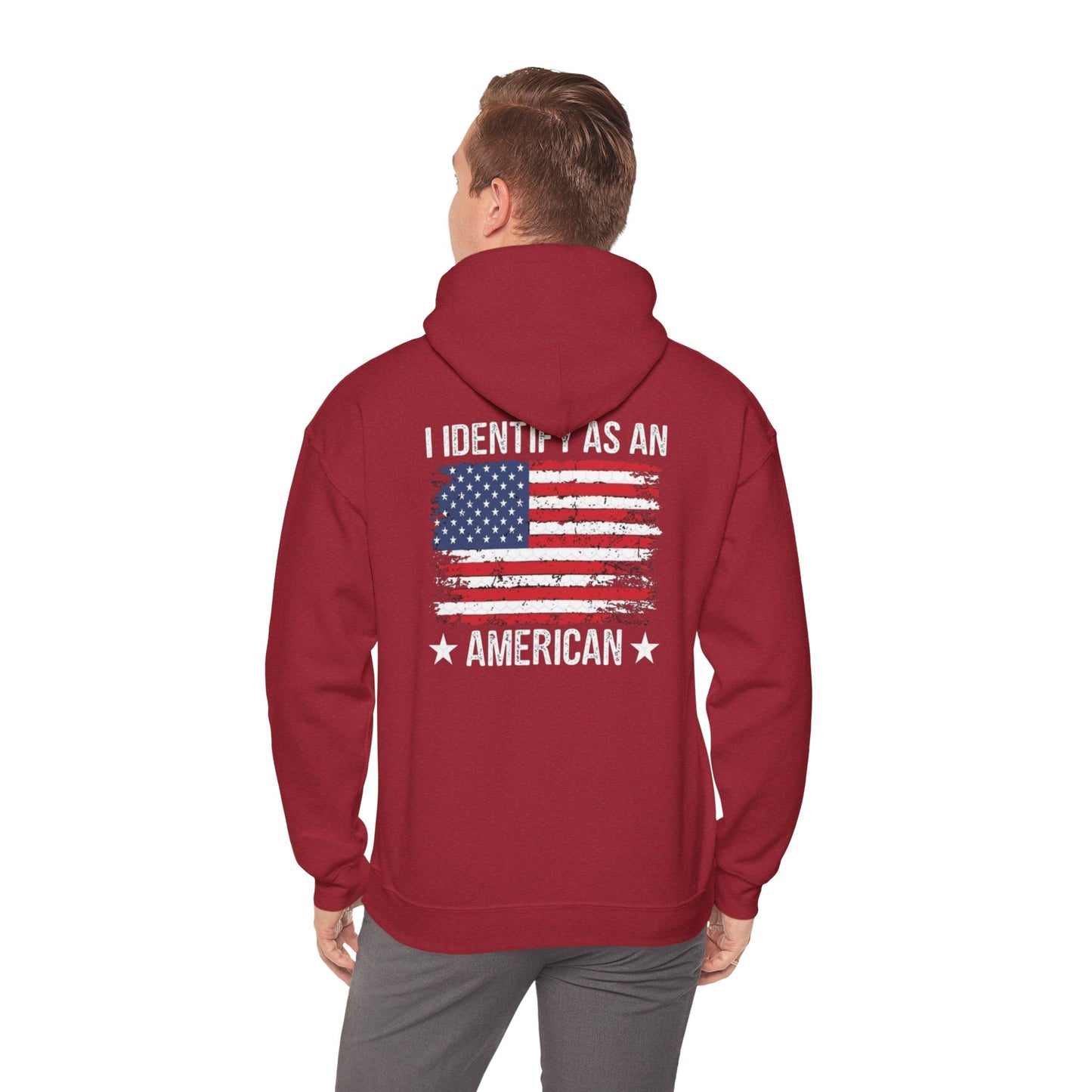 Identify as Unisex Heavy Blend™ Hooded Sweatshirt