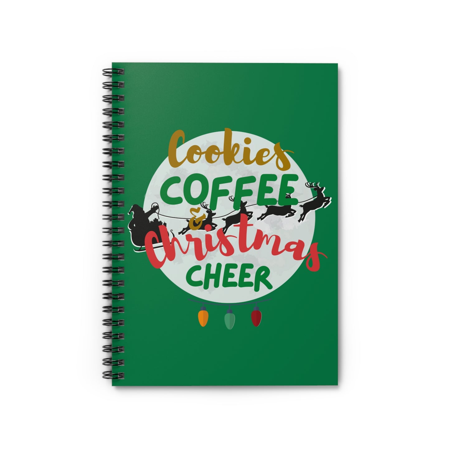 Christmas Cookie Spiral Notebook - Ruled Line