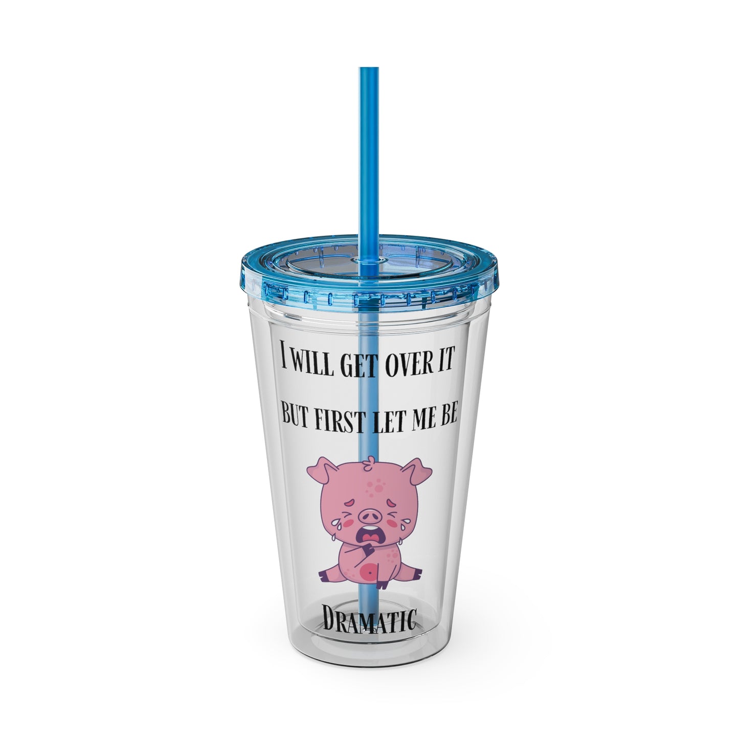 I WILL Sunsplash Tumbler with Straw, 16oz