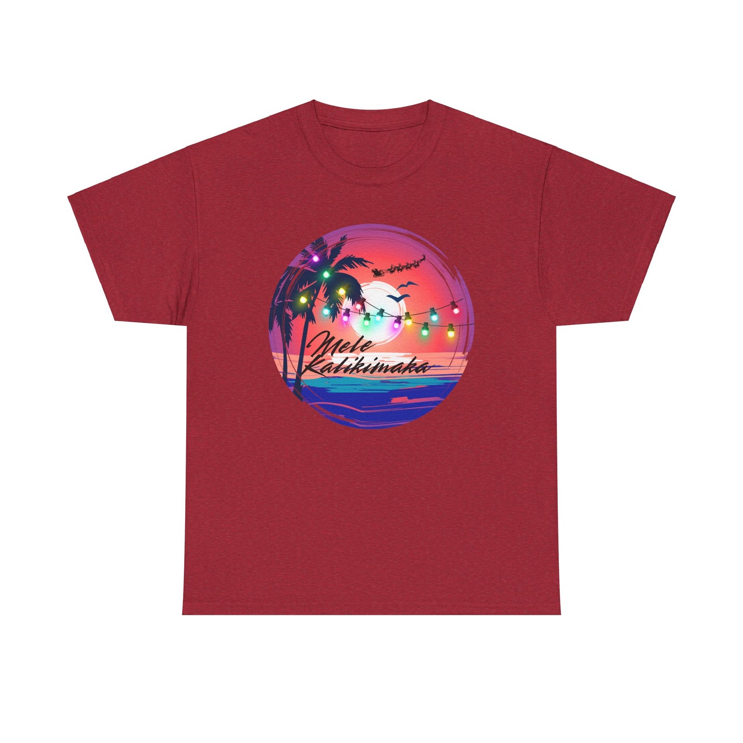 Mele Kalikimaka Unisex Heavy Cotton Tee
