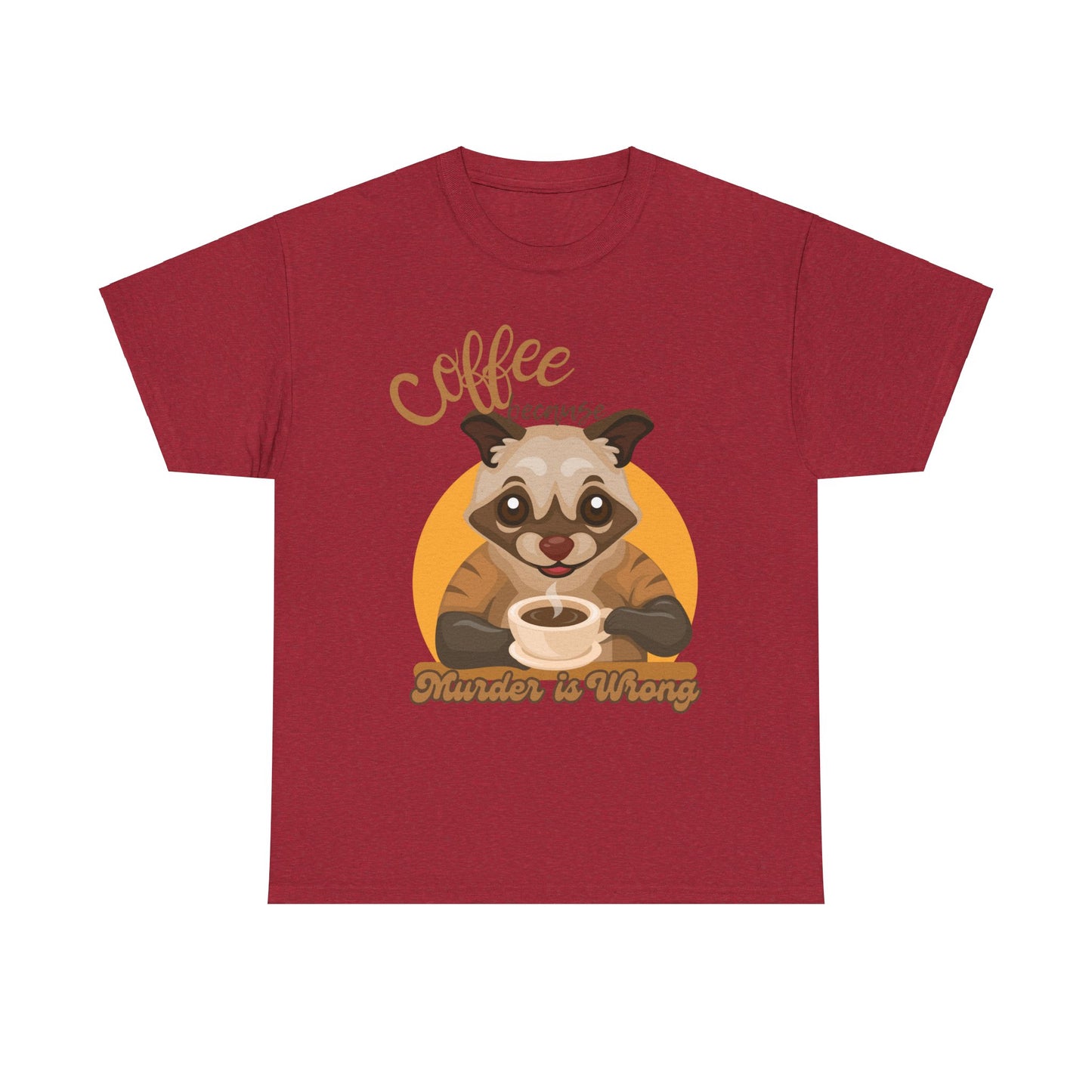Coffee Unisex Heavy Cotton Tee