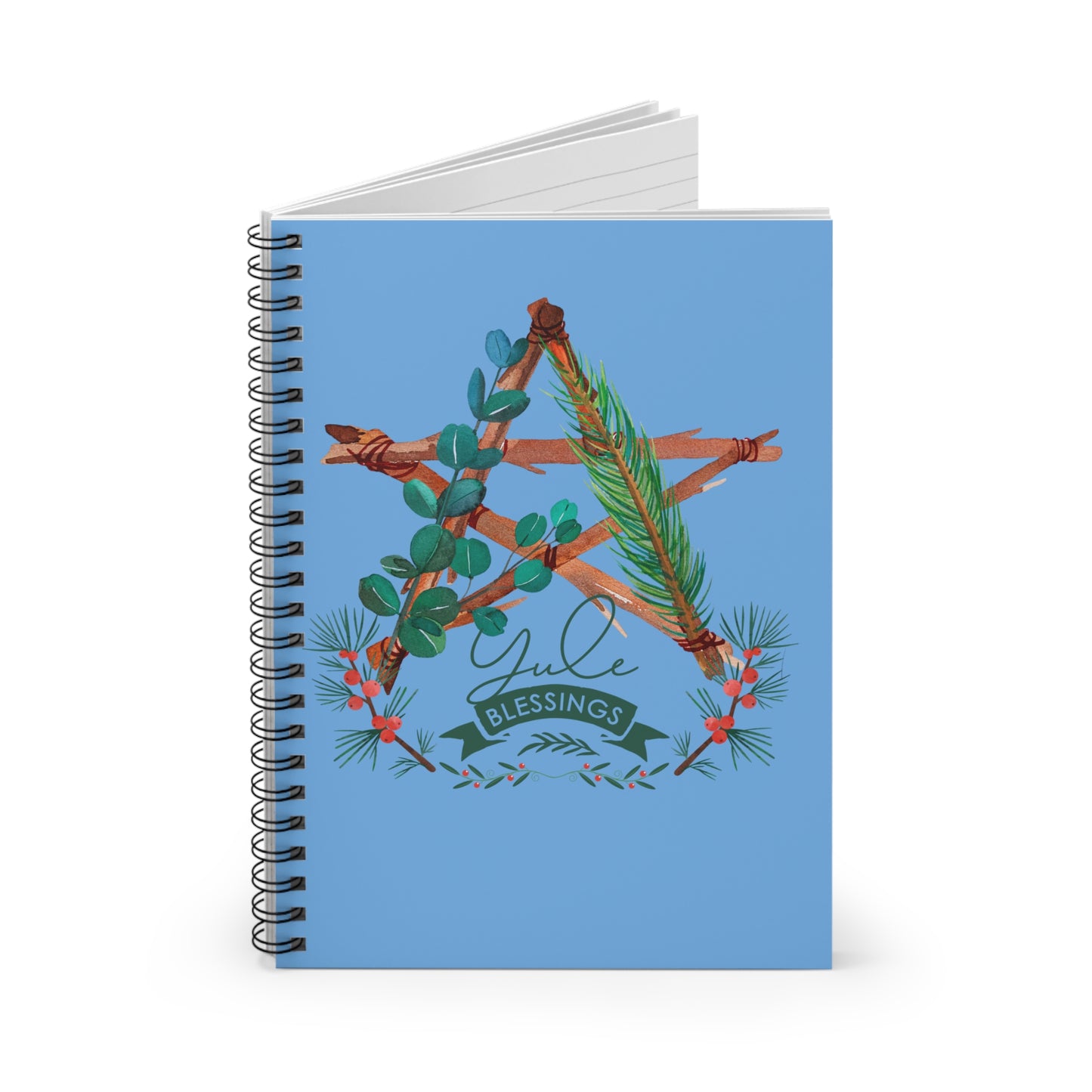 Yule Spiral Notebook - Ruled Line